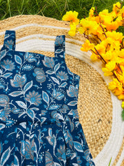 Indigo Blossom - Cotton Frock 4 - 5 yrs